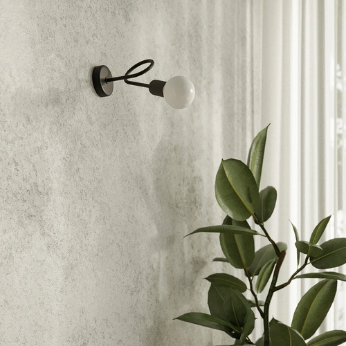 Loftový lustr LOOP 3 černý stropní svítidlo do obýváku a jídelny 3-bodové