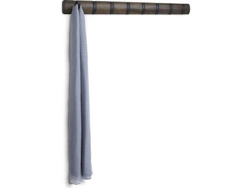 Nástěnný věšák do předsíně Flip Umbra dřevěný moderní s 8 háčky hnědý