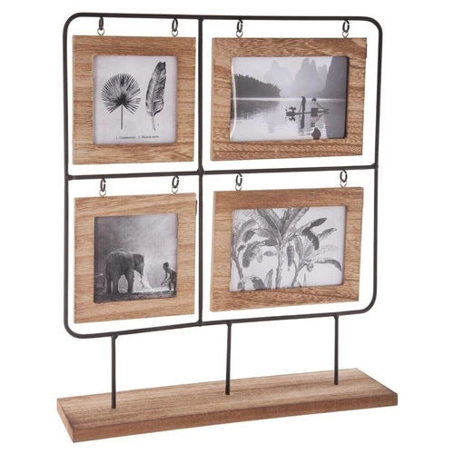 Stojací fotorámeček Vivek Atmosphera loftová multirám na 8 fotek 13x18 a 13x13