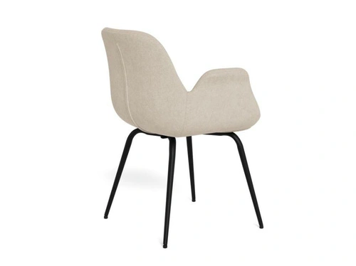 Židle Beth béžová čalouněná s područkami do jídelny a obýváku