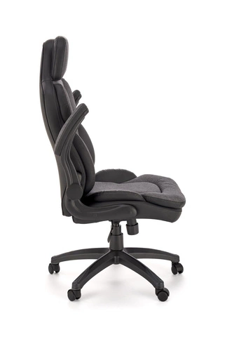 Ergonomická kancelářská židle Leiremy Intesi černá šedá otočná s područkami do kanceláře