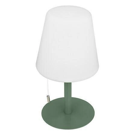 LED noční lampička Zack zelená Atmosphera moderní akumulátorová do ložnice a na terasu