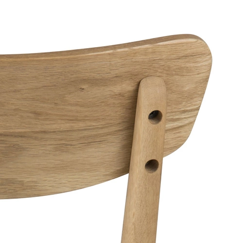 Solen Oak Grey – šedá čalouněná dubová židle ve skandinávském stylu