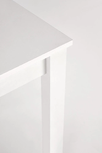 Rozkládací jídelní stůl Nigot bílý moderní obdélníkový 100-135x60 cm do kuchyně a jídelny Intesi