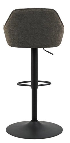 Barová židle Brooke hnědá čalouněná s opěrkou otočná výškově nastavitelná do kuchyně a k ostrůvku Actona