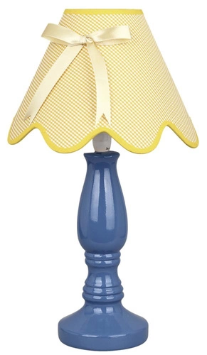 Stolní lampa Lola 1x40W E14 modrá žlutá
