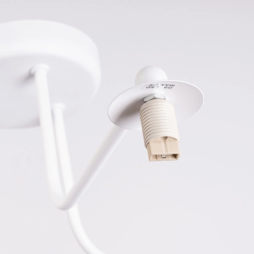 Stropní lustr ASTRAL 3 bílá koule minimalistický do obýváku a ložnice 62 cm