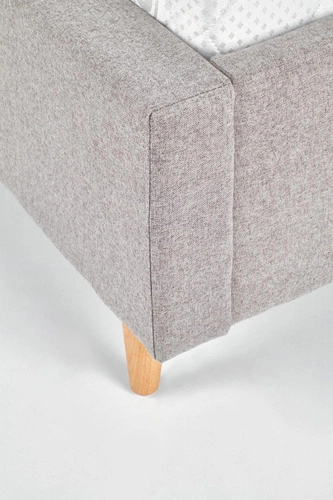 Čalouněná postel Dori 160x200 šedá do ložnice moderní s opěrkou Intesi