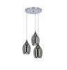 Závěsná lampa Marina plate 3x60W E27 chrom