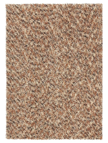 Vlněný moderní koberec shaggy do obýváku Shaggy Dots béžový 250x350 Carpets&More