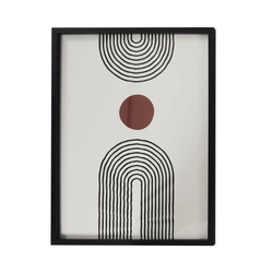 Dekorativní obraz Art-deco Intesi 60x45 cm černý rám do obýváku a ložnice