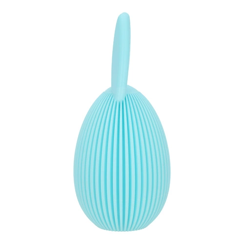 Velikonoční dekorace Intesi vejce s oušky tyrkysové 13,5 cm na stůl do obýváku