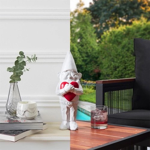 Dekorační figurka Gnom Love Intesi moderní do obýváku a zahrady jako dárek 33 cm