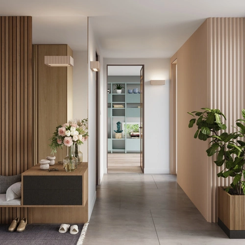 Nástěnné svítidlo RIGATA taupe moderní keramické do obývacího pokoje