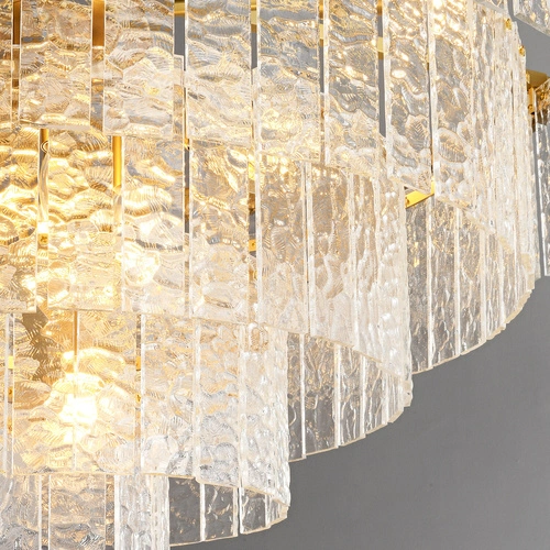 Závěsné svítidlo ICELAND bílá 60 cm křišťálové glamour do obýváku nebo jídelny Step into Design