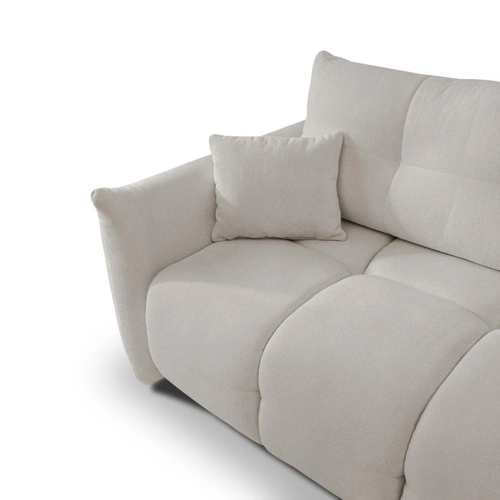 Rohová rozkládací pohovka pravá Bode šedá moderní do obýváku s úložným prostorem