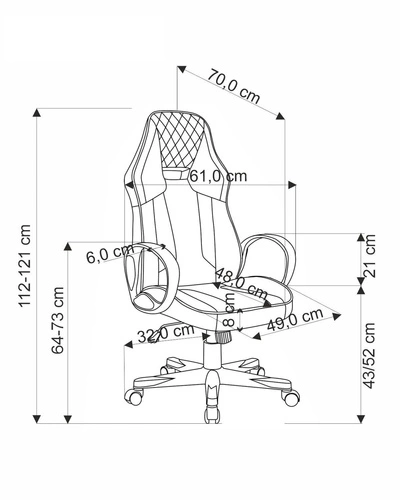 Herní křeslo Neferet ergonomické černo-červené s opěrkou hlavy k pracovnímu stolu Intesi