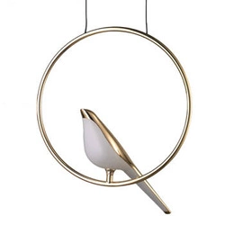 Závěsné LED svítidlo TIT zlaté 35 cm moderní do obýváku a nad kuchyňský ostrůvek Step into Design