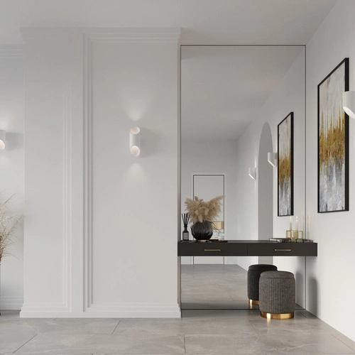 Nástěnné svítidlo Penne 20 cm bílé moderní hliníkové do obýváku a ložnice Sollux Lighting