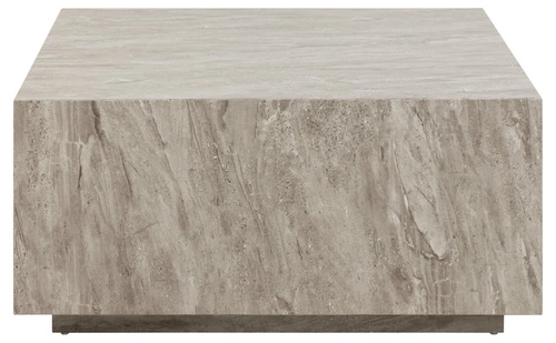 Konferenční stolek Dice 90x90 cm čtvercový mramorový šedý moderní do obýváku Actona