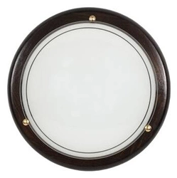 Stropní svítidlo kulaté CANDELLUX 1030 wenge 40 cm dřevěné do obýváku a ložnice