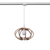 Závěsná lampa MANDELINO přírodní dřevo E27 #W
