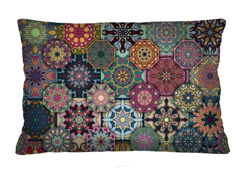 Dekorační sametový polštář VALENCIA antialergenní do obýváku a ložnice vícebarevný