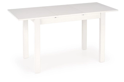 Rozkládací jídelní stůl Nigot bílý moderní obdélníkový 100-135x60 cm do kuchyně a jídelny Intesi