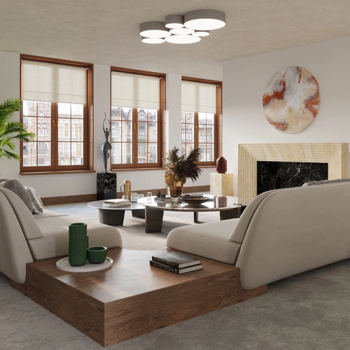 Závěsné svítidlo Arena 45 šedé moderní do obýváku a jídelny Sollux Lighting