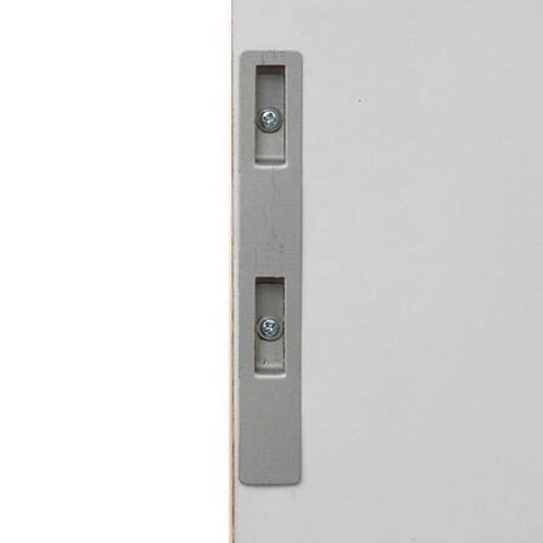 Obdélníkové zrcadlo Firsty bílé na zavěšení na dveře do předsíně nebo ložnice 94x34 cm