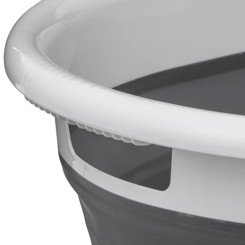 Skládací koš na prádlo 21 l bílo-šedý