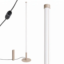 TRANG moderní LED stojací lampa do obývacího pokoje taupe 4000K