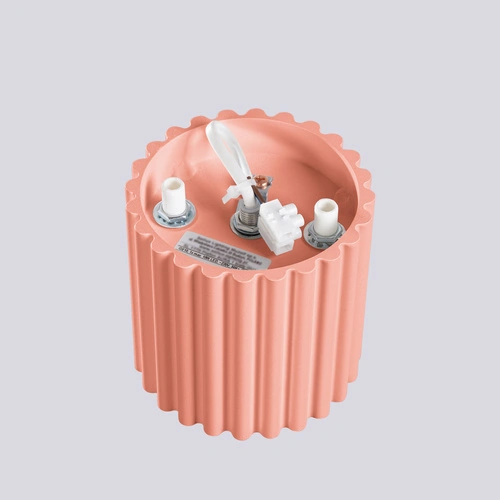 Stropní svítidlo AURA 1 růžové minimalistické kulaté do obýváku a kuchyně hliník