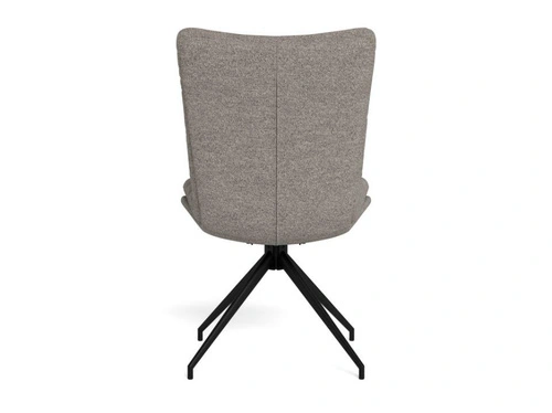 Actona Grafton šedá čalouněná otočná jídelní židle