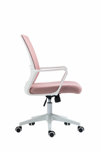 Otočná kancelářská židle Calmo růžová s područkami moderní do kanceláře a pracovny