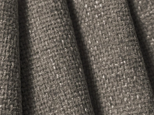 Puf Lupine Grey Chenille šedý čalouněný glamour do obýváku a ložnice čtvercový 90x87 cm