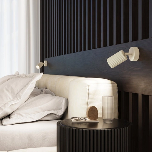 Stropní svítidlo KARBON 2 béžové minimalistické glamour do obýváku a ložnice s otočným stínidlem