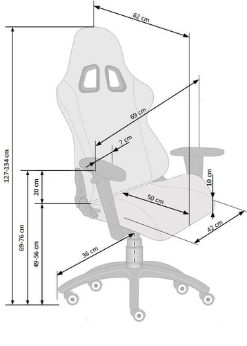 Ergonomická otočná herní židle pro teenagery Sajdo červená s nastavitelnou výškou k psacímu stolu Intesi