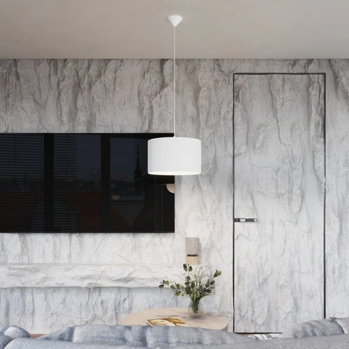 Závěsné svítidlo NOVA 30 bílá minimalistická nastavitelná do obýváku a jídelny