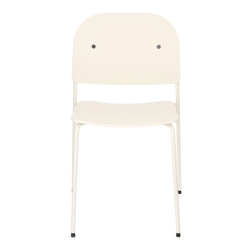 Židle Ravio moderní plastová bílo-krémová do jídelny a kuchyně
