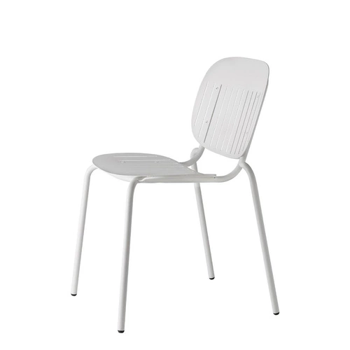 Bílá kovová zahradní židle SI-SI SCAB Design moderní na zahradu a terasu