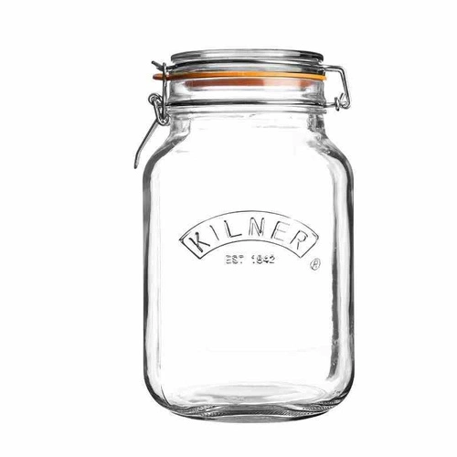 Sklenice 2l, Square Clip Top Jar KILNER
