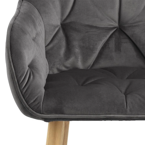 židle Brooke Wood VIC šedá