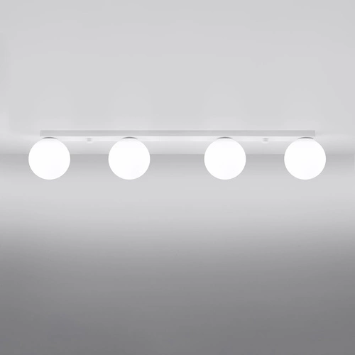 Moderní bílý stropní svítidlo YOLI 4 kovový do obýváku a ložnice SOLLUX LIGHTING