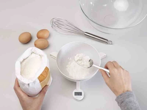 JJ - Kuchyňská váha TRI SCALE, bílá