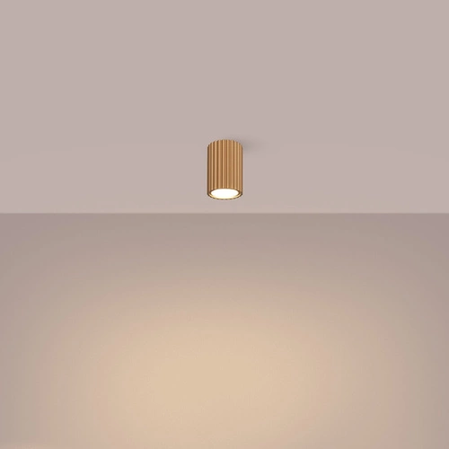 Stropní svítidlo KARBON 10 zlaté hliníkové moderní do obývacího pokoje a ložnice SOLLUX