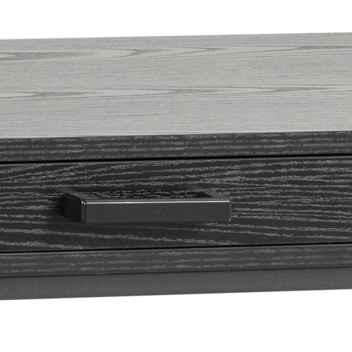 Moderní černý psací stůl se zásuvkou Seaford 110 cm do pracovny a studentského pokoje Actona