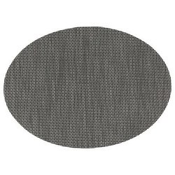 Černá kulatá prostírka pod talíř Maoli 48x35 cm do kuchyně a jídelny 5five