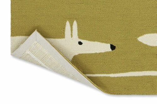 Venkovní koberec Mr Fox Chai 140x200 žlutý moderní na terasu balkon zahradu snadno čistitelný