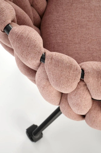 Ergonomická kancelářská židle Natol růžová moderní otočná s nastavitelnou výškou do kanceláře